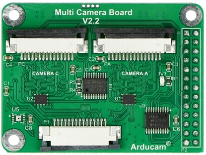 Picture of Genway Arducam Modu adaptera wielu kamer v2.2 Raspberry Pi 4B/3B/3B+ hub kamerowy