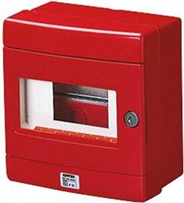 Изображение Gewiss Szafka do wycznika p.po. 1x8 moduy natynkowa czerwona 42 RV (GW42202)