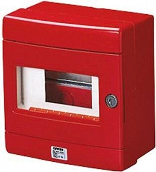 Изображение Gewiss Szafka do wycznika p.po. 1x8 moduy natynkowa czerwona 42 RV (GW42202)