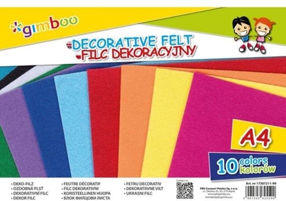 Изображение Gimboo Filc dekoracyjny GIMBOO, A4, w folii, mix kolorów
