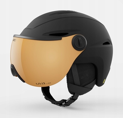 Attēls no Giro Kask zimowy damski GIRO ESSENCE MIPS matte black / VIVID copper roz. S (52-55.5 cm)