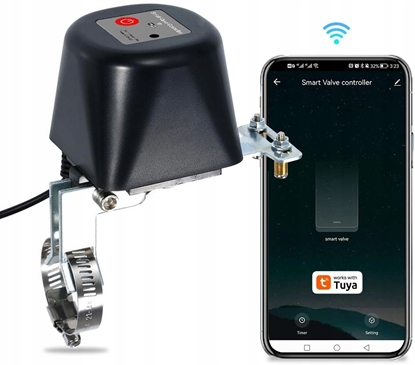 Изображение Gise GISE Smart Sterownik zaworu wody/gazu Wi-Fi | Tuya | GV-WF