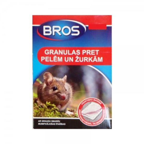 Изображение Granulas "Bros" pret pelēm žurkām 7x20g