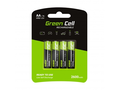 Attēls no Green Cell 4x AA HR6 akumulatori 2600mAh