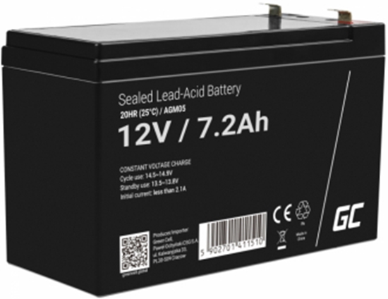 Picture of Green Cell AGM05 UPS battery Sealed Lead Acid (VRLA) 12 V 7.2 Ah