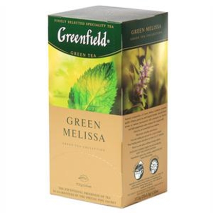 Изображение GREENFIELD Green Melisa zaļā tēja 25x1.5g