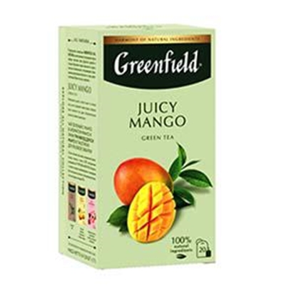 Изображение GREENFIELD Juicy Mango zaļā tēja 20x1.7g