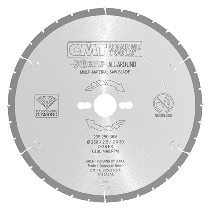 Изображение Griešanas disks kokam CMT 235; 300x2,5x30; Z44; 10°