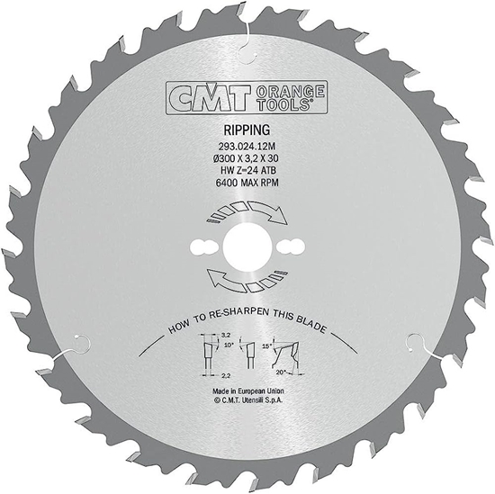 Изображение Griešanas disks kokam CMT 285; 450x3.8x30; Z36; 20°