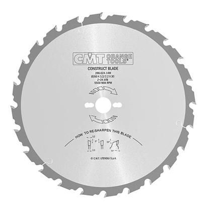 Изображение Griešanas disks kokam CMT 286; 500x3,8x30; Z36; 15°