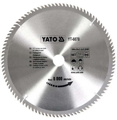 Изображение Griešanas disks kokam Yato YT-6078; 300x30 mm; Z96