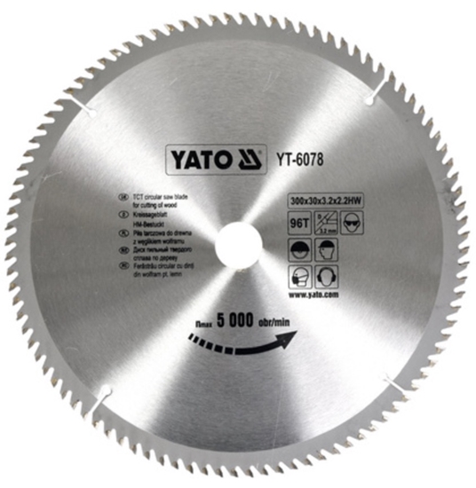 Изображение Griešanas disks kokam Yato YT-6078; 300x30 mm; Z96