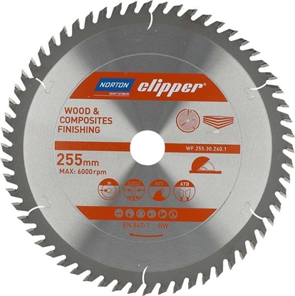 Picture of Griešanas disks kokam Norton Clipper 70184608110; 250x30 mm; Z60