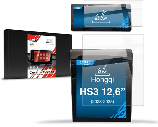 Picture of GrizzGlass Folia ceramiczna GrizzGlass CarDisplay Protection do Hongqi HS3 12,6" (2023-2025) [2w1]