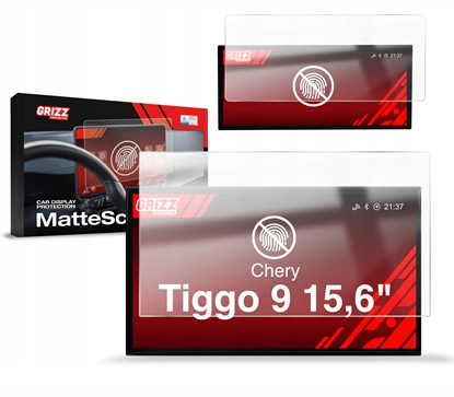 Изображение GrizzGlass Folia matowa GrizzGlass CarDisplay Protection do Chery Tiggo 9 15,6" (2025-2026) [2w1]
