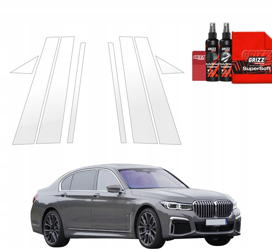 Picture of GrizzGlass Folia ochronna na supki GrizzGlass BodyShield do BMW 7 G12 (2015-2022) [8w1]
