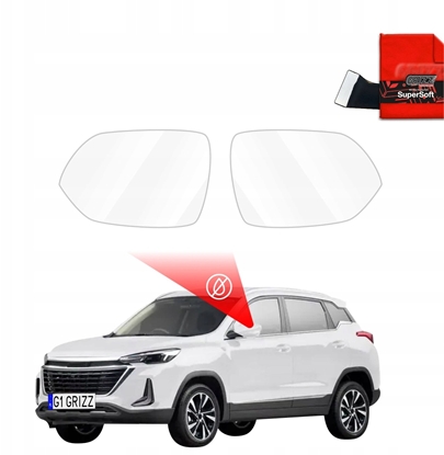 Attēls no GrizzGlass Folia przeciwdeszczowa na lusterka GrizzGlass ZeroDrop do BAIC BEIJING 3 (2023-2026)