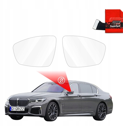 Attēls no GrizzGlass Folia przeciwdeszczowa na lusterka GrizzGlass ZeroDrop do BMW 7 G12 (2015-2022)