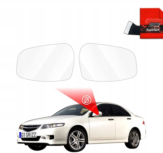 Picture of GrizzGlass Folia przeciwdeszczowa na lusterka GrizzGlass ZeroDrop do Honda Accord 7 Facelift (2005-2007)