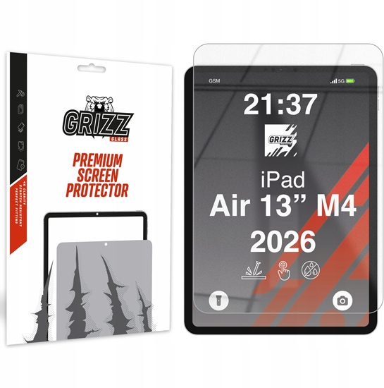 Изображение GrizzGlass Szko hybrydowe GrizzGlass HybridGlass do Apple iPad Air 13" 2024 / 13" 2025 / 13" 2026
