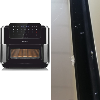 Attēls no Haeger AF-D10.010A Super Cook Digital Air Fryer 10L ( 2 x 5L ) 2600W (Scratches on the surface)