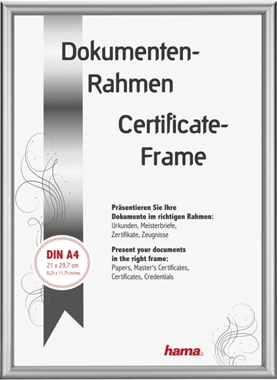 Picture of Hama RAMKA ALUMINIOWA 21X29.7 CM, POLISTYREN, SREBRNA