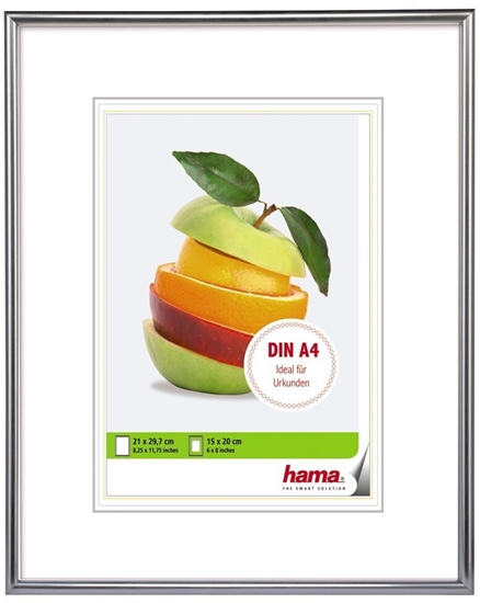 Picture of Hama RAMKA SEVILLA 21X29.7 CM, POLISTYREN, DIN A4, SREBRNY MAT