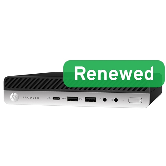 Picture of HP Renewed Grade A | ProDesk 600 G5 DM | Intel Core i3 | i3-9100T | 8 GB | NVMe | 128 GB | Intel UHD Graphics 630 | Windows 11 Home
