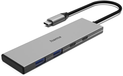 Attēls no HUB USB Hama USB-C Hub 2x USB-C 2x USB-A 3.2 Gen 2 hub - adapter 00200147 (4047443542533)