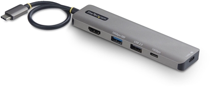 Attēls no HUB USB StarTech STARTECH.COM USB-C na HDMI Multiport Adapter z 140W PD adowanie 4K 60Hz HDMI 2-Port USB 10Gbps Hub 1x USB 2.0 Port Type-C Mini Dock