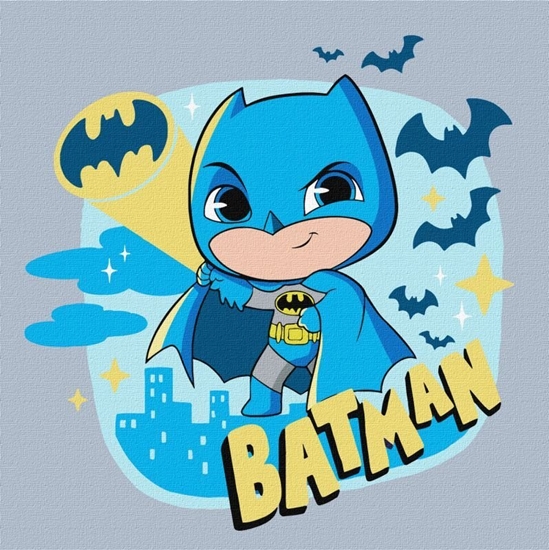 Picture of Ideyka Malowanie po numerach IDEYKA, 25x25 cm, Batman: Bohater Ciemnoci, 1 szt.