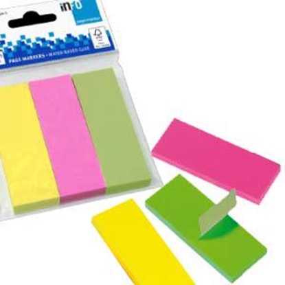 Attēls no Indeksi 25x75mm 3 neona krāsas x 100 lapas papīra