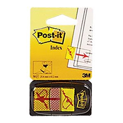 Attēls no Indeksi 3M Post-it 680-31 "Paraksts" 25x43mm/50l.ˇ