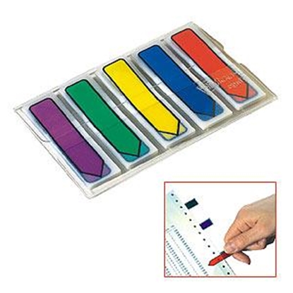 Attēls no Indeksi 3M Post-it Bultiņu komplekts 12x43mm/20l.