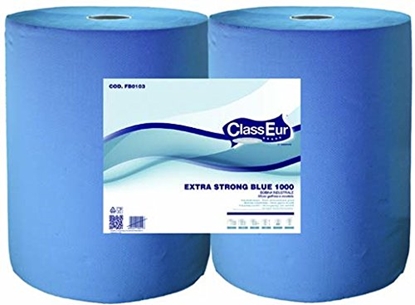 Attēls no Industriālais papīrs EXTRA STRONG BLUE 1000, zils, 2-slāņu, 1000 loksnes (34x38cm), 340m