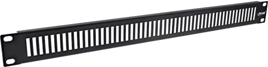 Изображение InLine InLine® 19" blind panel perforated, 1U, RAL 9005 black