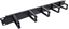 Изображение InLine InLine® 19" Cable management panel, 5 small brackets, RAL9005, black