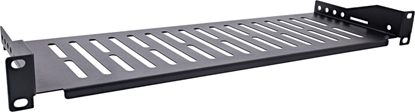Изображение InLine InLine® 19" shelf, 150mm, 10kg, 1U, RAL 9005 black
