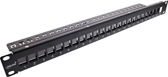 Изображение InLine InLine® Blank Patch Panel 19" 24 Port 1U black