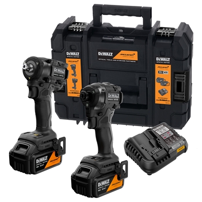 Picture of Instrumentu komplekts DeWalt DCK2224MP2T; 18 V; 2x5,0 Ah akum.
