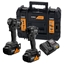 Picture of Instrumentu komplekts DeWalt DCK2224MP2T; 18 V; 2x5,0 Ah akum.