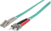 Изображение Intellinet 751117 InfiniBand un optiskās šķiedras kabelis 1 m ST LC Krāsa "Aqua"