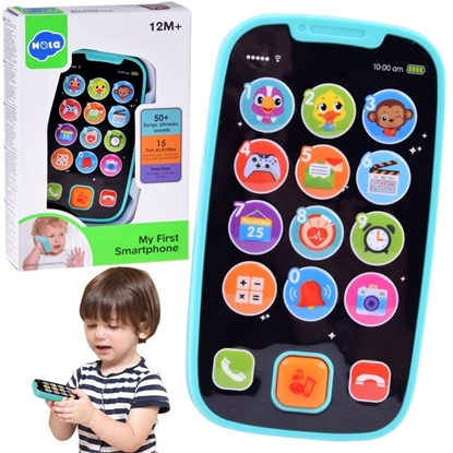 Изображение Interaktywny Telefon dla Dziecka Edukacyjna Zabawka Smartfon Hola ZA5670 EDUKAMP