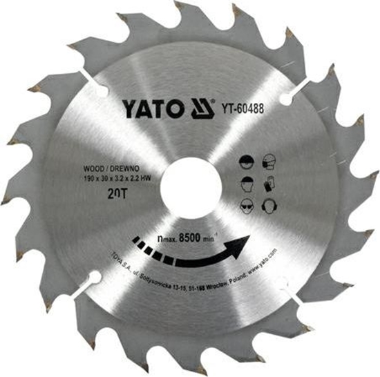 Picture of Yato PILA TARCZOWA DO DREWNA 190X20TX30MM