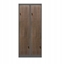 Изображение Jan Nowak Szafa metalowa ubraniowa JULIA 800 x 1850 x 450 mm Eco Design* antracytowa/ orzech