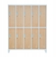 Picture of Jan Nowak Szafa socjalna 10-drzwiowa BARTEK, 1360 x 1720 x 450 mm, Eco Design* biaa/ db sonoma