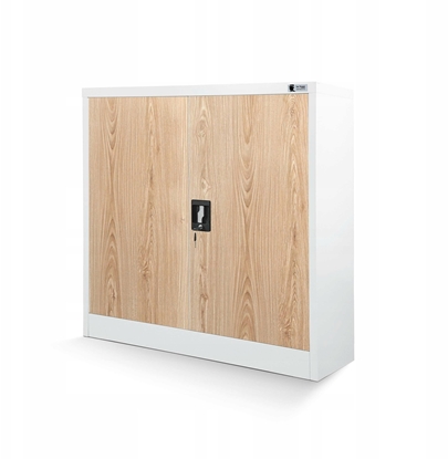 Изображение Jan Nowak Szafka biurowa BEATA, 900 x 930 x 400 mm, Eco Design* : biaa/ db sonoma