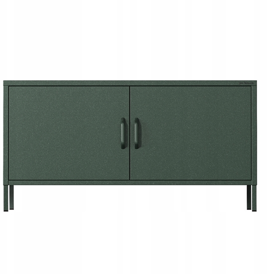 Picture of Jan Nowak Szafka RTV metalowa na nókach butelkowa ziele Modern ROSA, 1150 x 595 x 400 mm