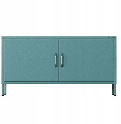 Изображение Jan Nowak Szafka RTV metalowa na nókach morska Modern ROSA, 1150 x 595 x 400 mm