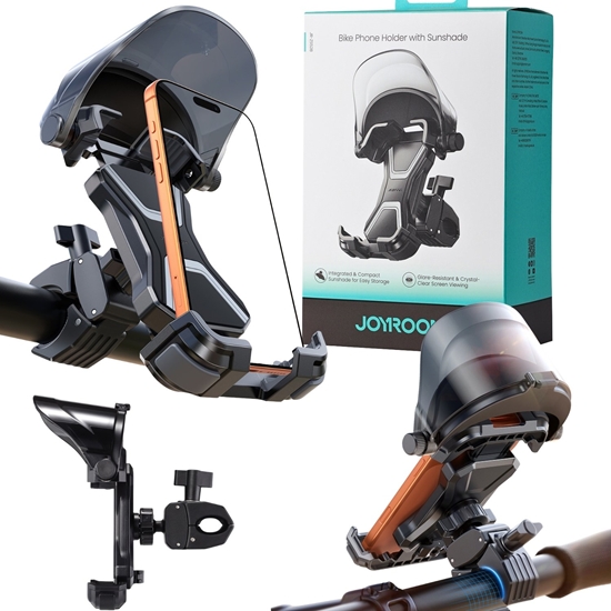 Изображение Joyroom Joyroom JR-ZS528 Sunshade Cycling Phone Mount (Convertible Version) Black